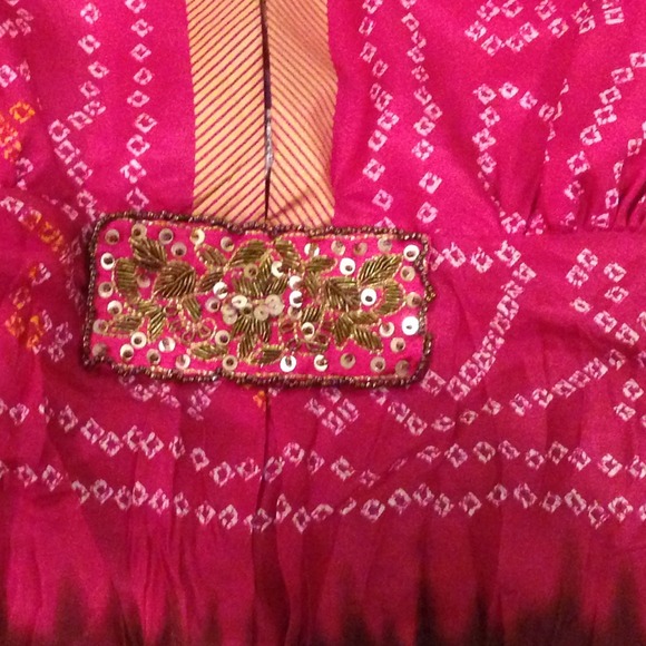 Amazing hale bob silk and beaded halter top size s