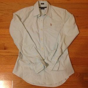 Ralph Lauren Blue and White Striped