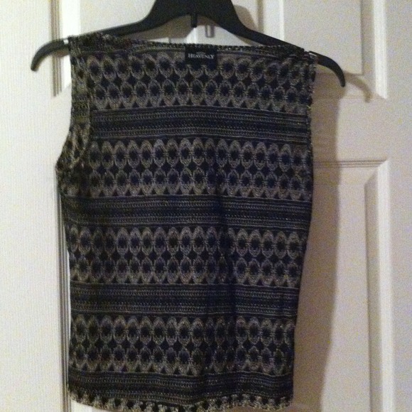 Black silver and grey tank