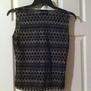 Black silver and grey tank