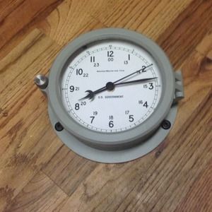 Actual clock from the uss enterprise control room