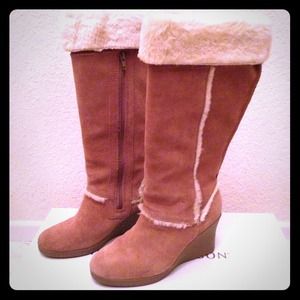 ❌REDUCED❌Suede wedge boots