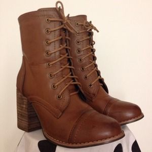 Faux leather boots from Forever 21