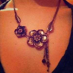 Bronze Flower Necklace