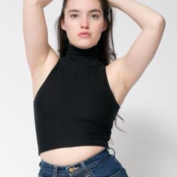 American Apparel Tops - American Apparel Black Crop Top