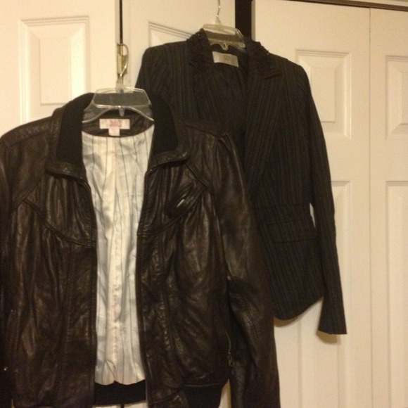 Bundled bomber and blazer!