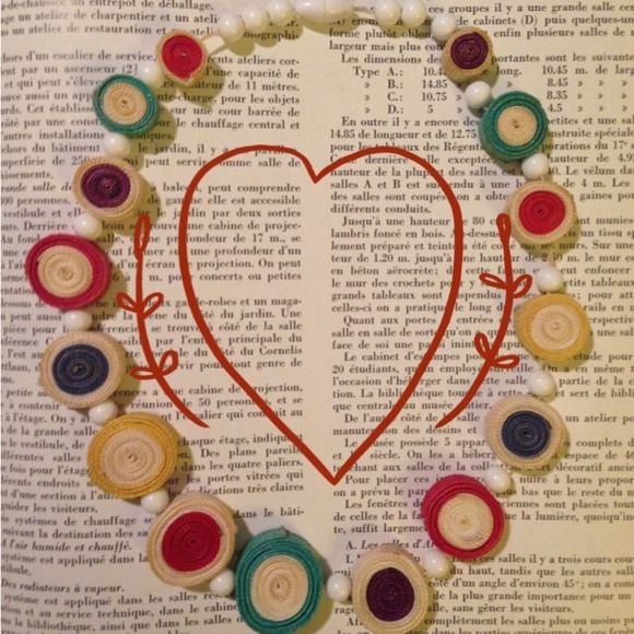 $Reduced$ Retro colorful 80s necklace