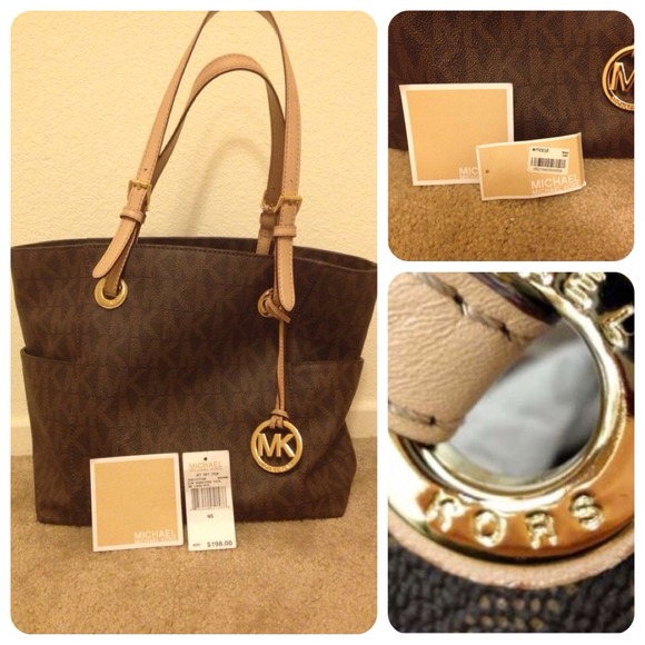 HOLD❤Michael Kors Jet Set Logo Brown Tote Bag❤