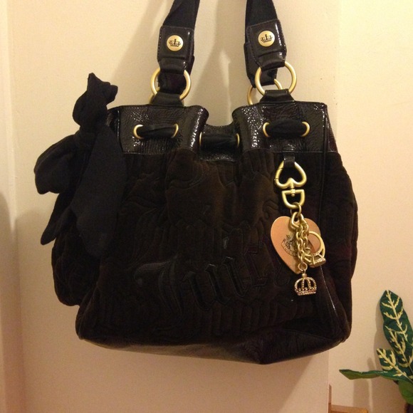 Authentic black juicy couture bag