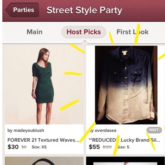 **HOST PICK!!!** Lucky Brand Silk Ombre Blouse - Picture 4 of 4