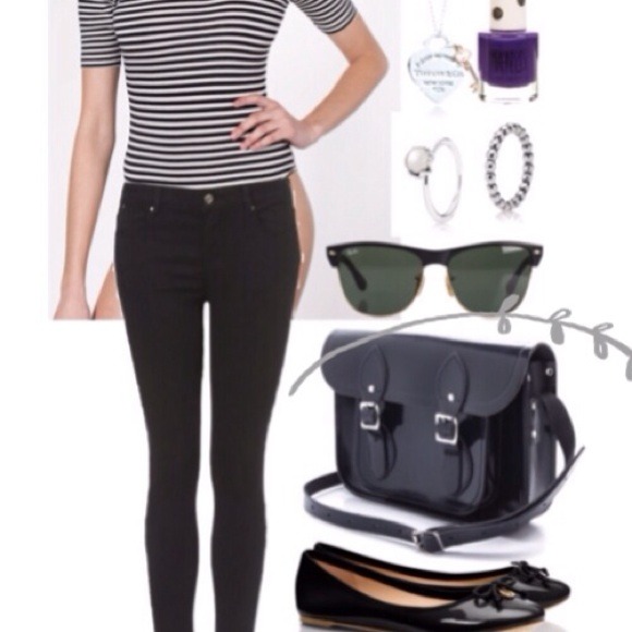 BNWT Black Patent leather satchel