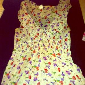 Flower Summer Spring Top! Worn once! Floral!