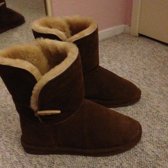 Authentic Bearpaw Sheepskin boots.