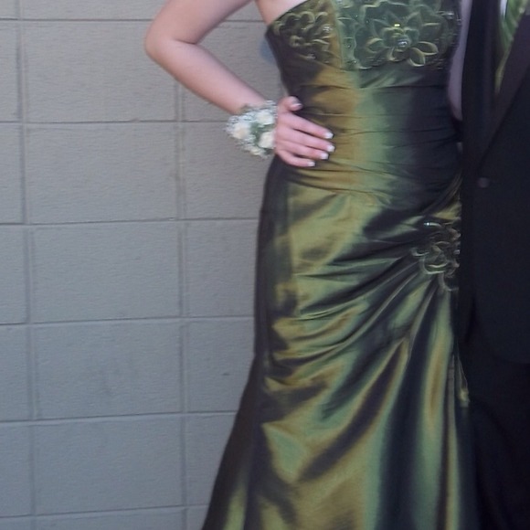 Olive Green Prom dress
