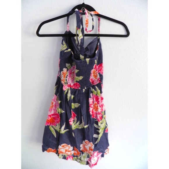 Floral Summer Halter Bow Dress - Picture 2 of 4
