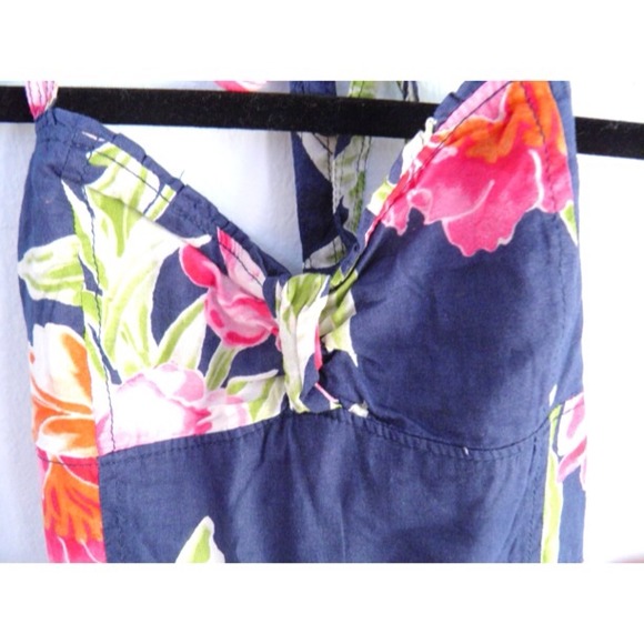Floral Summer Halter Bow Dress - Picture 3 of 4
