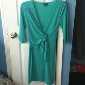 Teal wrap like dress
