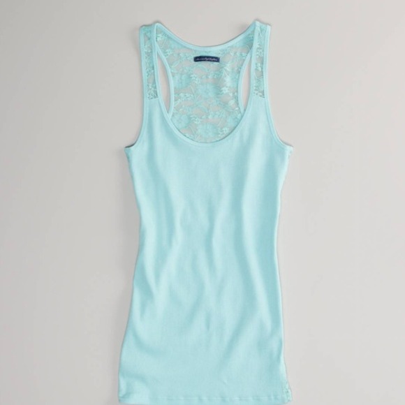 *Reduced* AE LACE BACK BOYFRIEND TANK - Picture 1 of 2