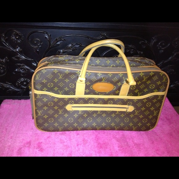 Authentic Leather Louis Vuitton Suitcase