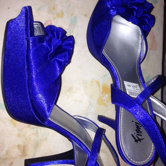 Cobalt Blue slingbacks - Picture 1 of 1