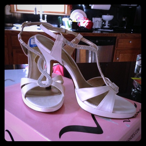 Brand new, never worn Nina wedding shoes