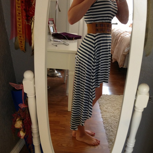 Forever 21 striped high-low dress - Picture 2 of 4