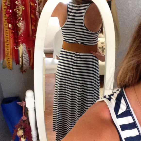 Forever 21 striped high-low dress - Picture 3 of 4