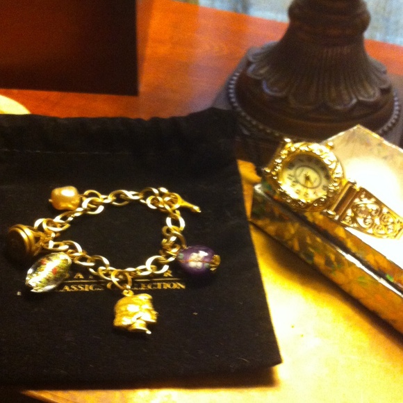 Unique  Charm  Bracelet & watch bundled !