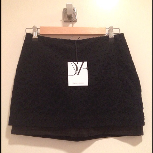 Diane von Furstenberg Elley Mini Shadow Skirt
