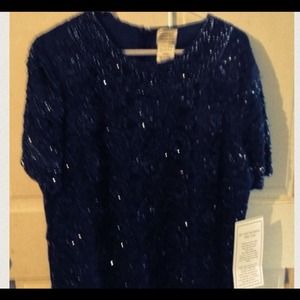 Ladies plus size sequin top