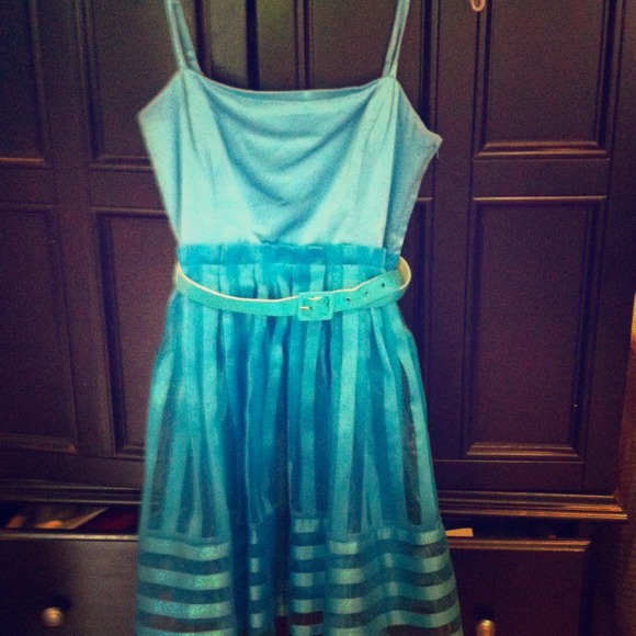 Cute blue party dress