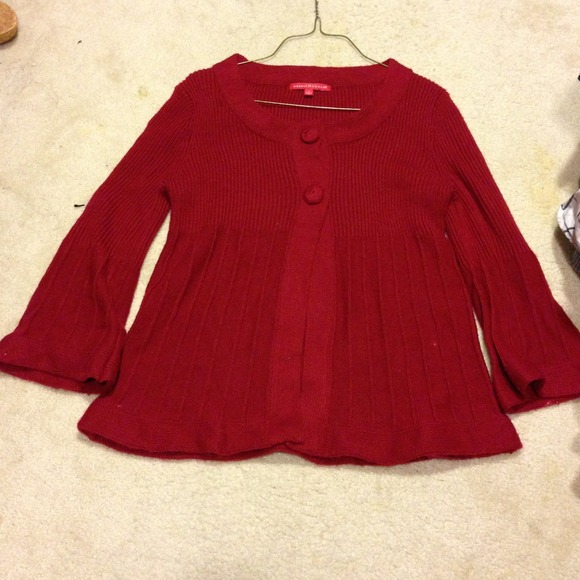 Red sweater/blouse !!