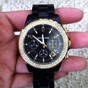 Black Acetate Authentic Michael Kors Watch