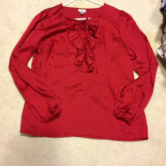 Red dress blouse !!