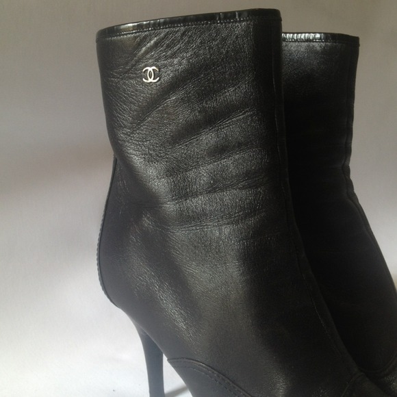 Authentic  CHANEL Ankle Booties - Picture 2 of 4