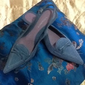 NWT Funky Blue Suede Shoes!