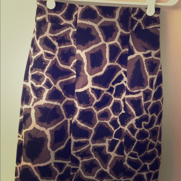 Elie Tahari animal print skirt