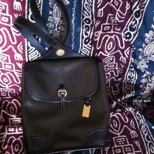 Authentic Dooney & Bourke leather backpack purse