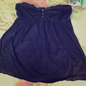 Babydoll strapless Hollister top