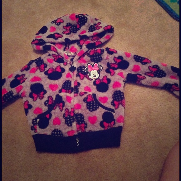 Mini mouse zip up hoodie