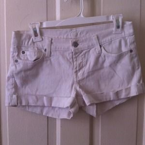 7 for all mankind jean shorts