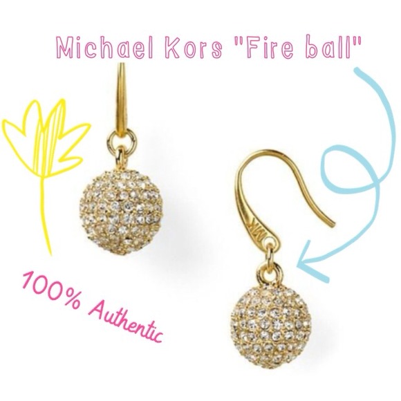 MICHAEL Michael Kors Accessories - 🚫Notavailable🚫MK fire ball pave earrings (gold)