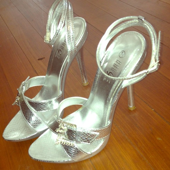 Silver heels