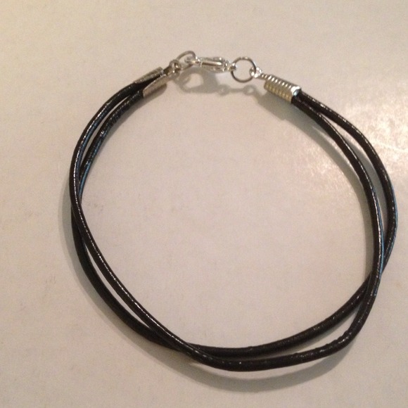 Black cord bracelet