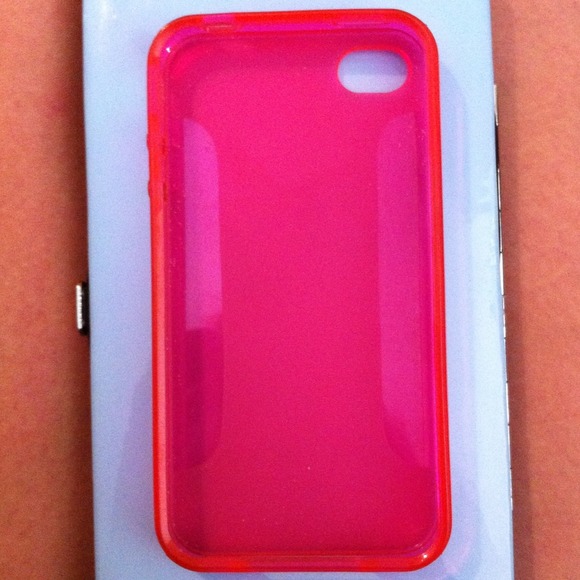 Hot Pink Rubber IPhone 4 Case