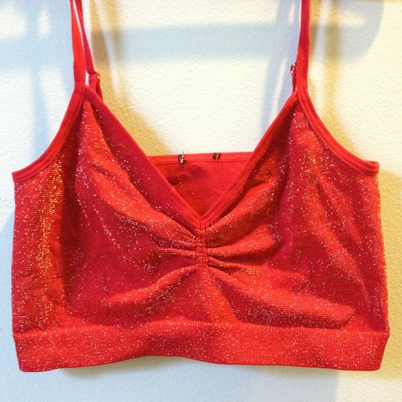 Red Sparkly bustier/bandeau - Picture 1 of 3