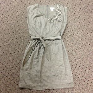 **REDUCED**Grey and white polkadot dress