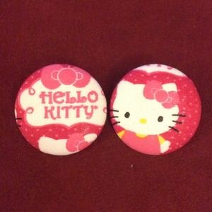 Button earrings