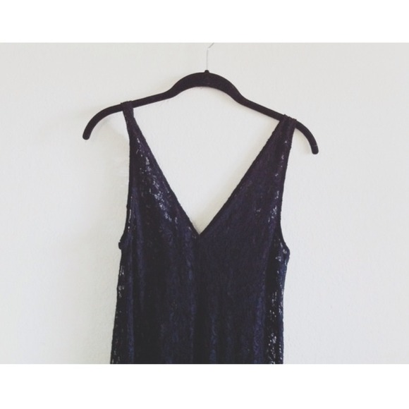 Forever21 Black Lace Maxi Dress