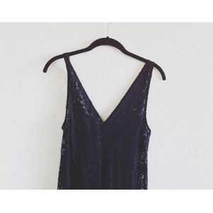 Forever21 Black Lace Maxi Dress